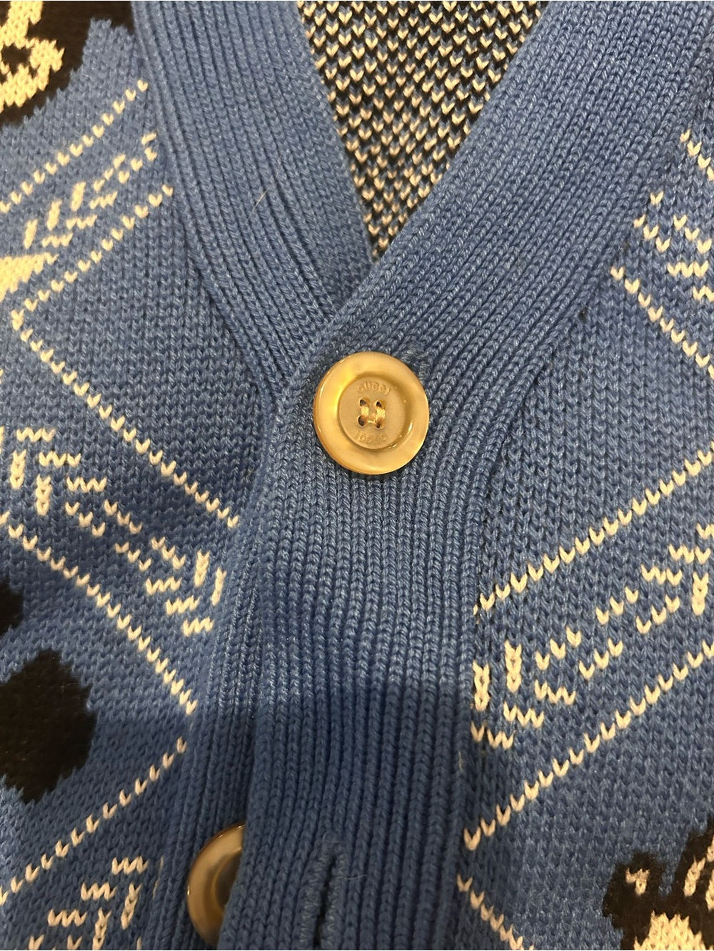 Gucci Blue Mickey Mouse Jacquard Cardigan - Picture 4 of 6